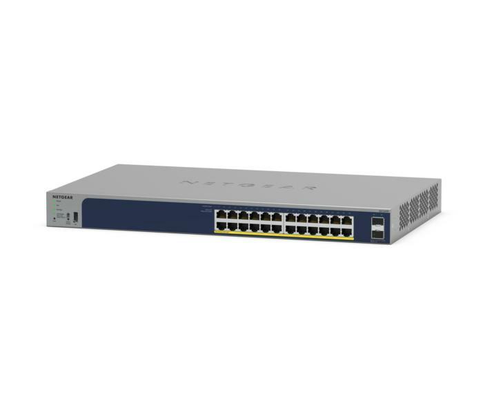 NETGEAR GS724TPv3 Géré L2 Gigabit Ethernet (10/100/1000) Connexion Ethernet, supportant l'alimentation via ce port (PoE) Gris_0