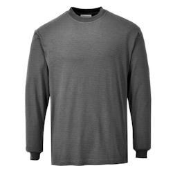 Portwest - Tee-shirt résistant à la flamme manches longues antistatique Gris Taille XL - XL 5036108278763_0