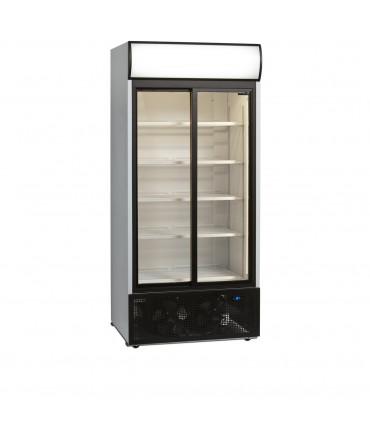Réfrigérateur vitré avec portes vitrées coulissantes à fermeture automatique,  , pour chr, traiteurs, boulangeries, pâtisseries et chocolateries -réf. Fsc890s tefcold_0