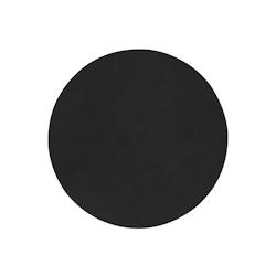 Stil Casa, set de 12 sous-plat unies, polyuréthane cousu, Ø 20 cm, finition dollar couleur noire. - STP20D-ND_0