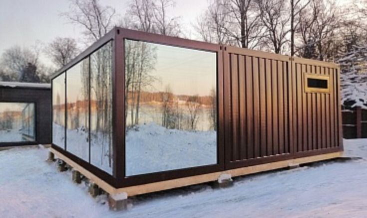 Studio de jardin - Container ISK90 - 3 containers maritimes aménagés selon plan ISK90_0