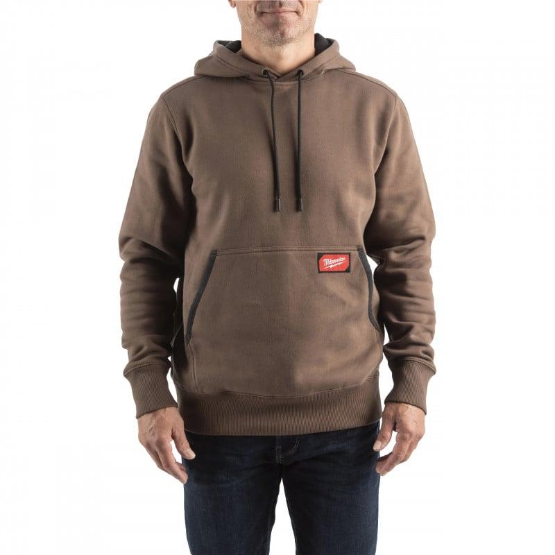 Sweat mid à capuche marron MILWAUKEE | 4932493131_0