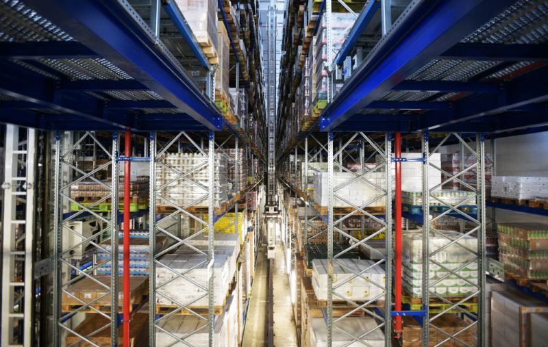 Système automatique de stockage et de déstockage (as/rs) transtockeurs - system logistics s.P.A. - hauteur jusqu'à 40 m_0