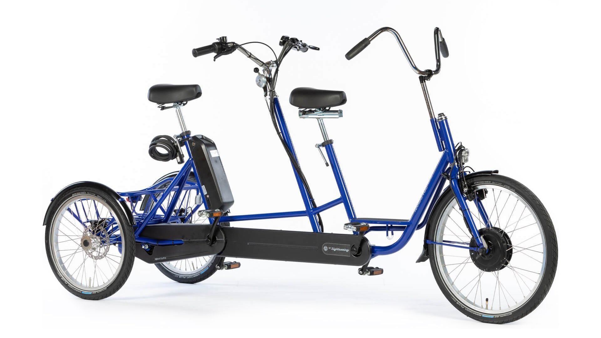 Tandem tricycle électrique - enfant devant - Nexus 7 vitesses - Moteur Bafang 43V/250W_0