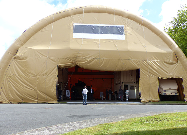 Tente militaire gonflable modulable et transportable - Grande taille pour armée et stockage - Fly Pix_0
