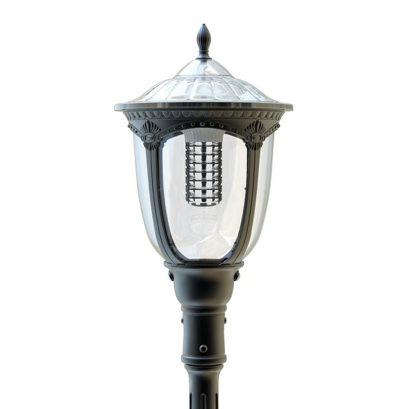 TÊTE DE LAMPADAIRE SOLAIRE EUROPE CLASSIC DÉTECTEUR DE MOUVEMENT 2000 LUMENS