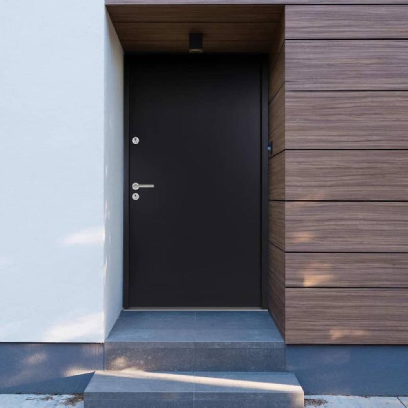 Vidaxl porte d'entrée anthracite 90x200 cm aluminium 3190561_0