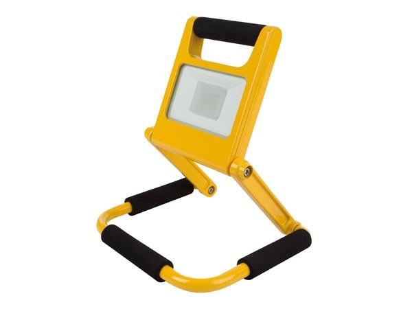 Projecteur de chantier rechargeable à LED - Design mince - 10 W - 4000 K - IP44 - 600 lm - Batterie Li-ion_0
