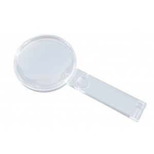 Loupe cristal Optico-Paris SAS - double foyer - diamètre 62 mm - grossissement 2.5x / 5x - Réf. 71 237 060_0