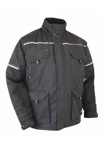 Blouson de travail Canvas imperméable - Doublé polaire - Niveau 2095 avec capuche amovible et renforts Cordura_0