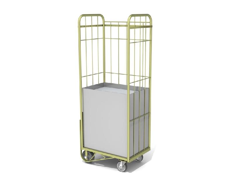 Cabri ergonomique grand modèle - Roll-container vertical - Dimensions 680x470x1700 mm_0