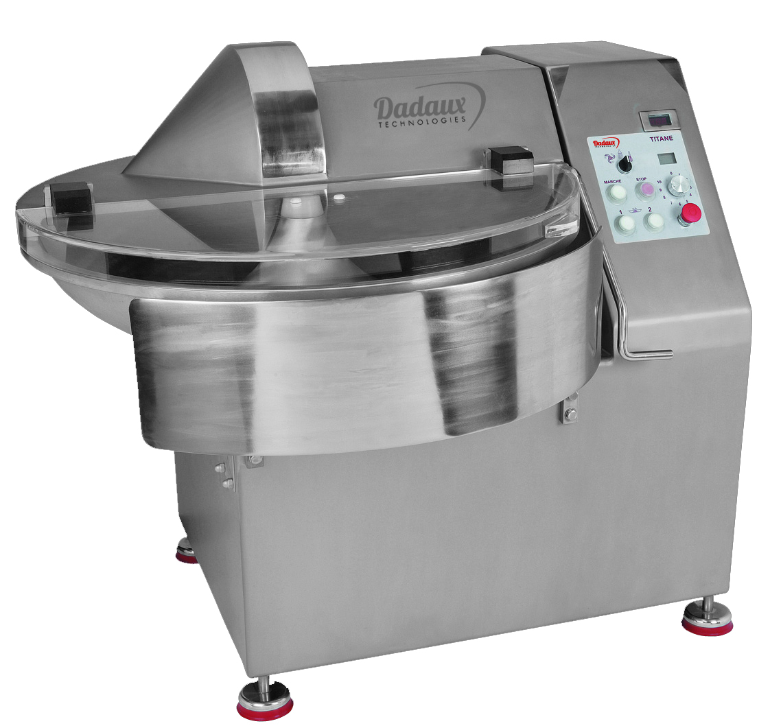 Cutter professionnel - Titane 80 - inox AISI 304 avec cuves épaisses et normes CE_0