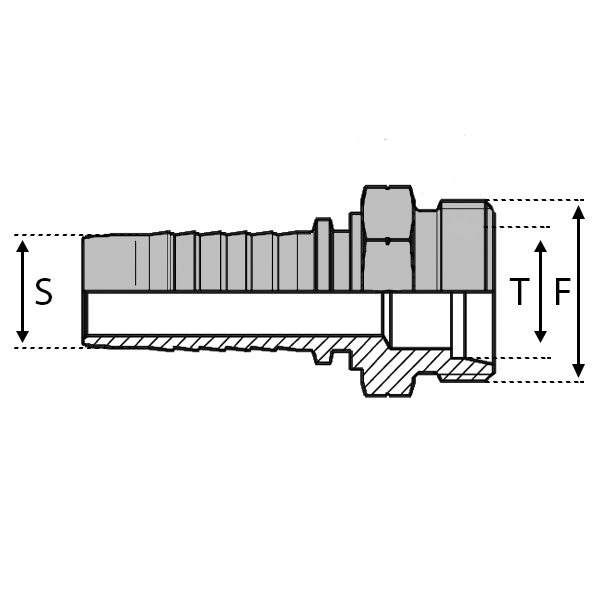 Embouts BSPP Série cylindrique - BSPP - Cône 60° - Filetage Withworth - Mâle AGR - SMBSP00302_0
