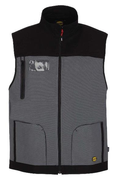 Gilet de travail stretch gris foncé/noir t2xl - diadora spa - 702.170017 - 649709_0