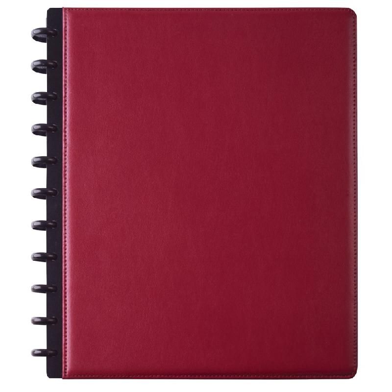 M BY STAPLES CARNET À SPIRALES ARC - FORMAT A4 (100 G/M2) - 60 PAGES LIGNÉES - COULEUR BORDEAUX