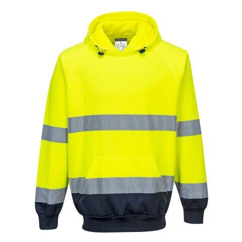 PORTWEST B316 SWEAT SHIRT À CAPUCHE BICOLORE JAUNE/MARINE - TAILLE XXL