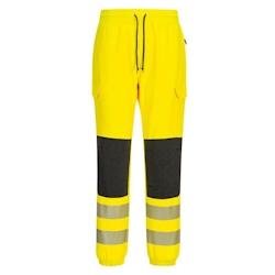 Portwest - Pantalon de travail confortable haute visibilité Flexi classe 2 KX3 Orange / Noir Taille M - M 5036108374533_0