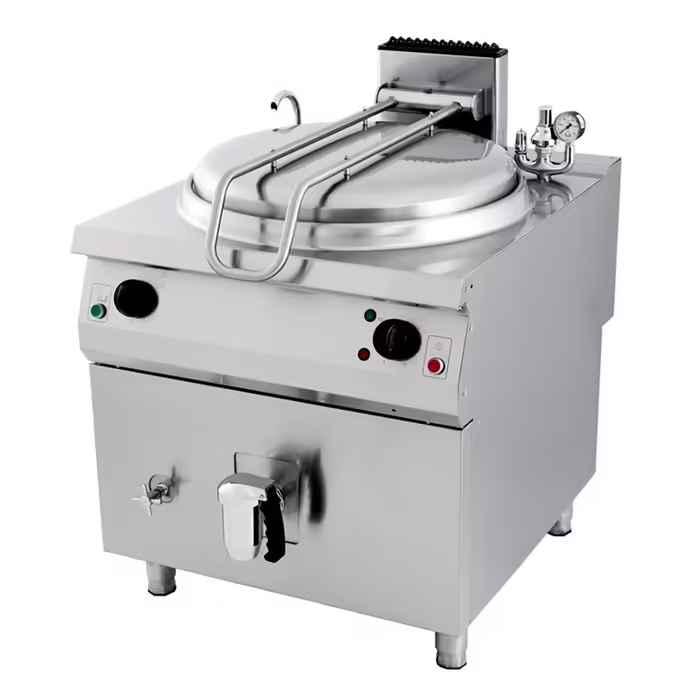 Premium marmite industrielle 160L Maxima 09398647 - Acier inoxydable avec chauffage indirect_0