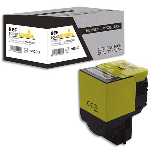 Psn cartouche compatible laser jaune lexmark 80c2xy0, l1-lt802xxy_0