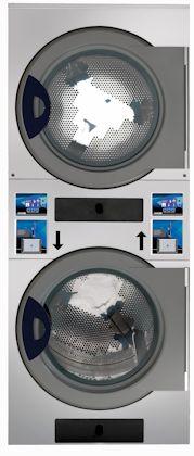 Séchoir rotatif double tambour SILVER ET2 - Commande microprocesseur tactile, chauffage électrique ou gaz_0