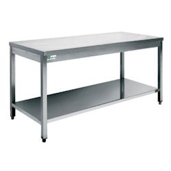 Table inox avec tablette inférieure - série 700 - long. 1700 mm - TTDC7017_0