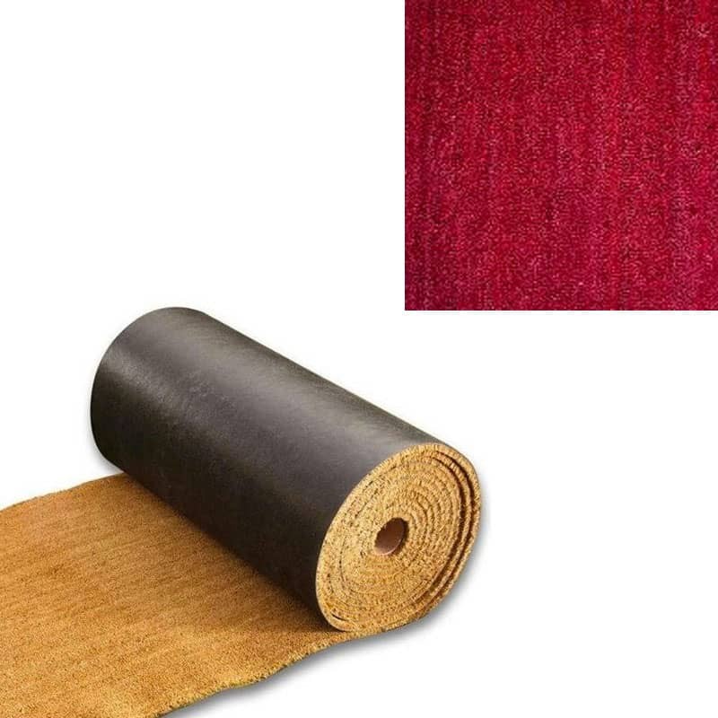 Tapis coco sur mesure 17 mm qualité supérieure couleur rouge, noir, naturel - karpet_0
