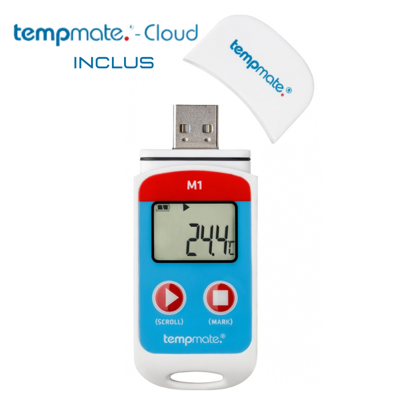 TEMPMATE M1 - Enregistreur de température USB PDF réutilisable et économique, conforme EN12830_0