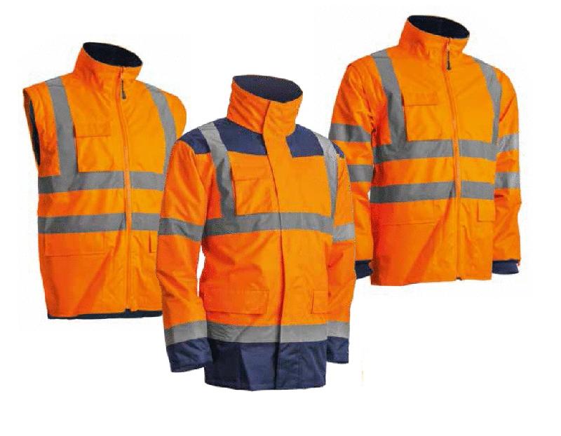 Veste kanata pu hi-viz 3m orange fluo/marine tl - COVERGUARD - 7kanol - 745011_0