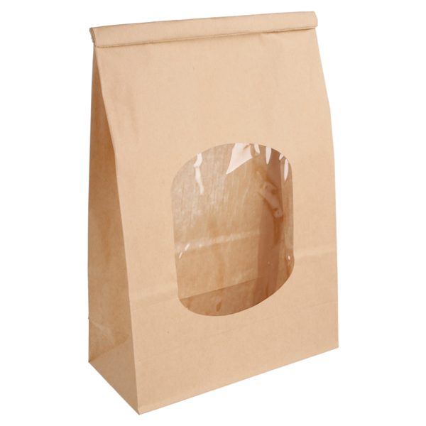 500 sacs kraft SOS à fenêtre et fermeture twirl - SOSKFTFMR-GP03/TW_0