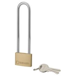 Cadenas à clé Type 1+  UNIKEY (achetez-en plusieurs, ouvrez avec la même clé), 45mm, 2 clés - THIRARD - doré 3150260080476_0