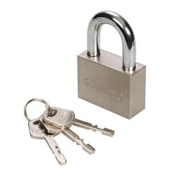 Cadenas en Acier 50 mm – Sécurisé et Durable – Protection Optimale pour Vos Effets Personnels - Silverline - gris 5060012965259_0