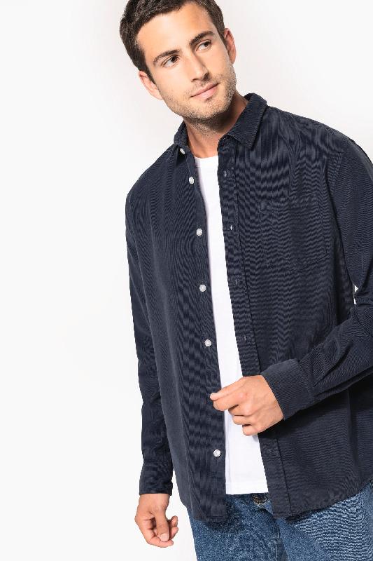 Chemise manches longues en velours côtelé homme - Réf: K599 - Kariban_0