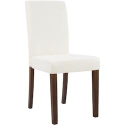 CLP Chaise de salle à manger Ina velours côtelé Crème/Antique foncé - beige textile 326066_0