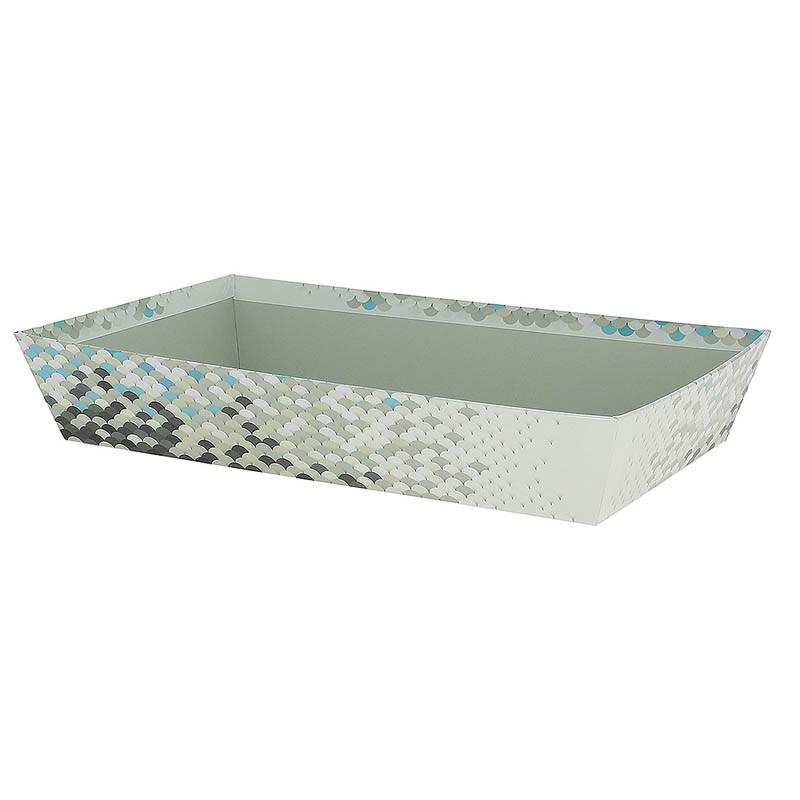 Corbeille carton rectangle Ecailles 33x20 -_0