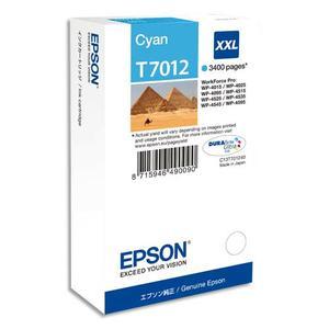 Epson cartouche jet d'encre cyan xxl (3 400 p) ''pyramides'' (t7012) - c13t70124010_0