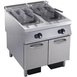 Friteuse gaz 2 cuves 23 litres - brûleurs extérieurs sur meuble - modèle G22/F46A8-N_0