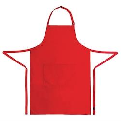 Tablier bavette Chef Works rouge - Taille unique multi-matériau B196_0