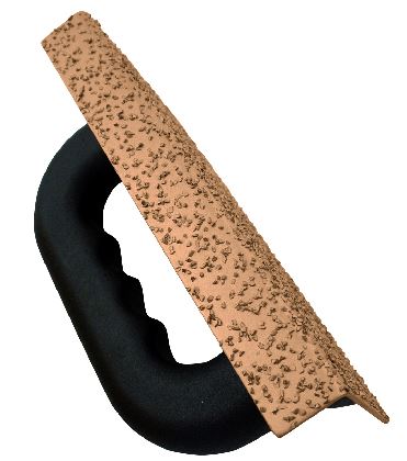 Grattoir carbure - Manche bois - Grain 24 - Pour sol, plinthes, plaques de plâtre, résidus de colles et feutres_0