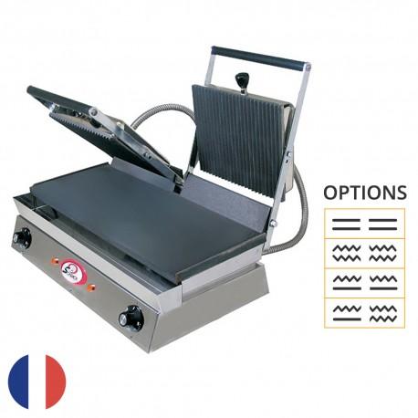 Infra Grills Duo Spécial Grillades Sofraca - Plaque de cuisson professionnelle double en fonte avec alimentation électrique 230V ou 400V_0