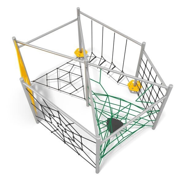 Jeu à cordes agilité en acier inoxydable pour aire de jeux - Conforme EN1176 - Référence BT16110_0