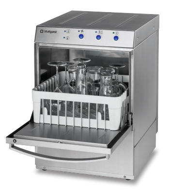 Lave-verres professionnel - panier 350x350 - doseur de liquide de lavage - pompe de vidange_0