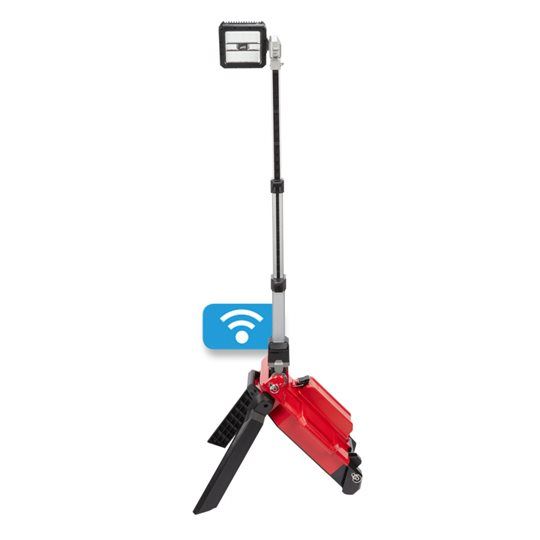 M18 One-Key Éclairage de chantier - Milwaukee - Projecteur trépied LED IP67 avec ajustement 0 à 5400 lumens_0