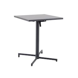 METRO PROFESSIONAL Table de bistrot Sofia, pliante, acier, 60 x 60 cm, carrée, gris foncé - gris acier 4894926197458_0