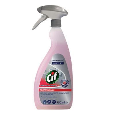 Nettoyant désinfectant sanitaires Cif Professionnel 4 en 1 750 ml_0