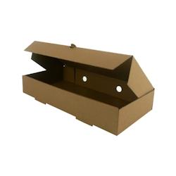 Packnwood FHC - 100Pcs - Boîte à bruschetta en carton kraft recyclable - 300x150x50mm - Beige - 210BRUSK3015_0