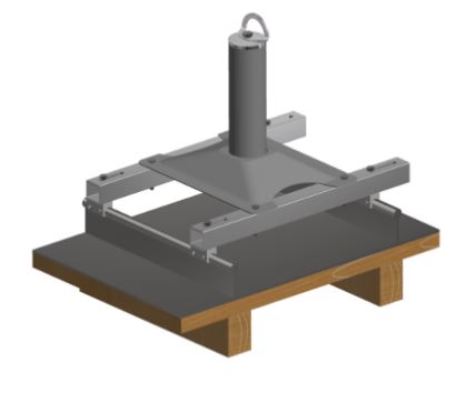 Potelet d'ancrage absorbeur sur zinc à joint debout - Protection contre les chutes conforme EN 795 classe A_0