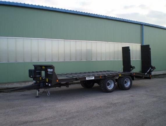 RP16 - Remorque porte engin agricole Robust - Charge utile 12 700 kg avec rampes hydrauliques et châssis renforcé_0