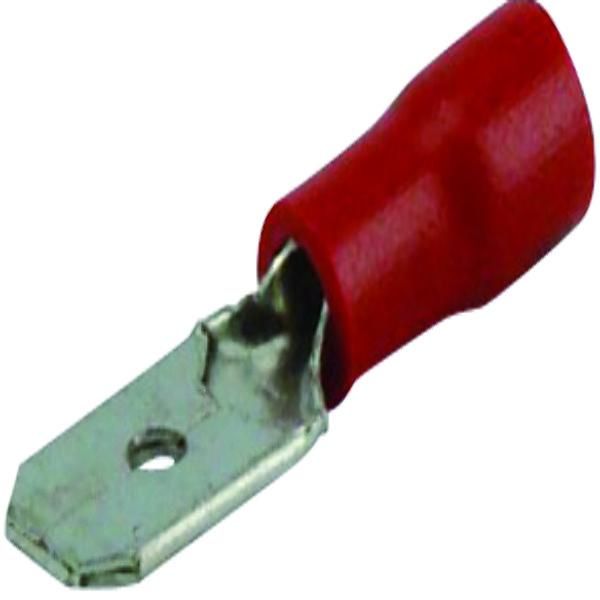 SACHET 100 COSSES PLATES 4.8MM MALE ROUGE