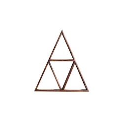 SIT Möbel Étagère murale | Triangulaire | Manguier naturel massif | L 40 x P 10 x H 45 cm - marron multi-matériau 19000-45_0