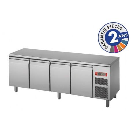 Soubassement réfrigéré positif 300L - Baron BR20CP01 - inox AISI 304, 4 à 8 tiroirs, température -2°C à +10°C_0